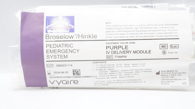 Vyaire 7700PIV Broselow/Hinkle Pediatric Emergency System, Purple (x)